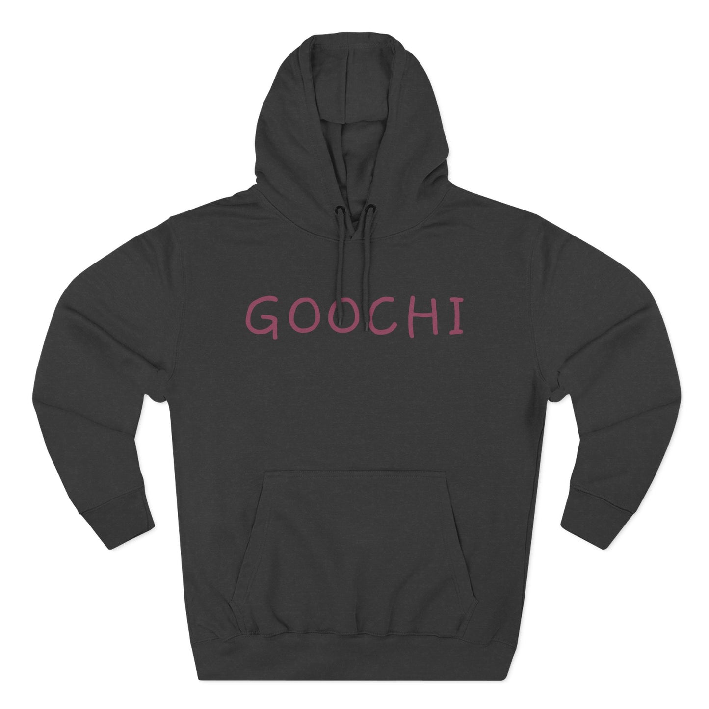 Goochi Hoodie — Minimalist Slogan Fleece Hoodie
