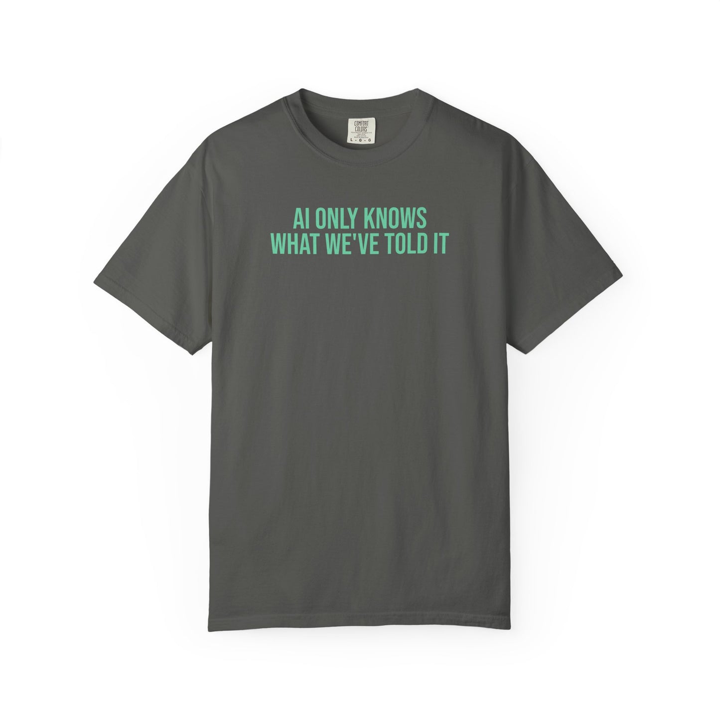AI Only knows what we've told it tee