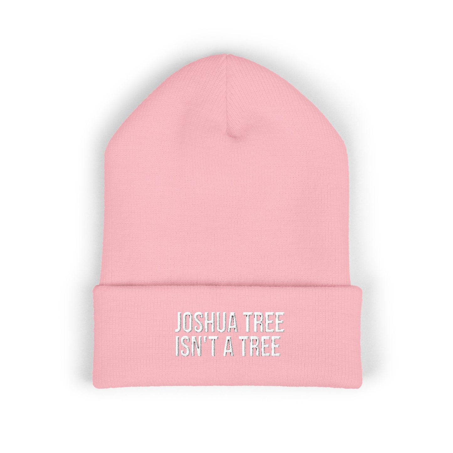 Joshua Tree Isn't A Tree Embroidered Cuffed Beanie