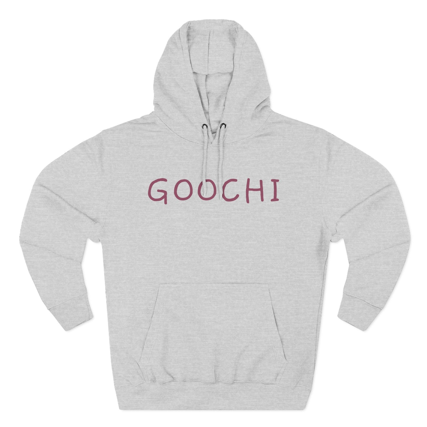 Goochi Hoodie — Minimalist Slogan Fleece Hoodie