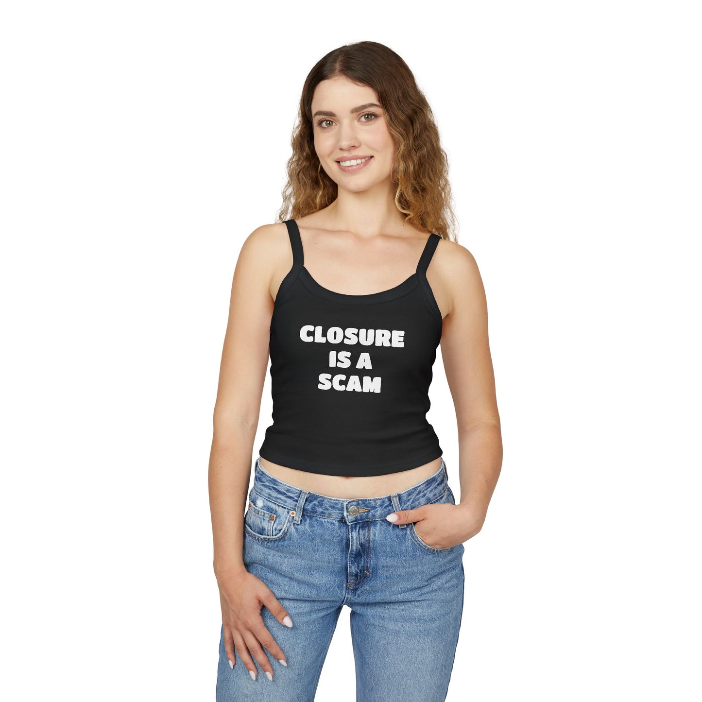 “closure is a scam” Cute Brunch Graphic Tank Top